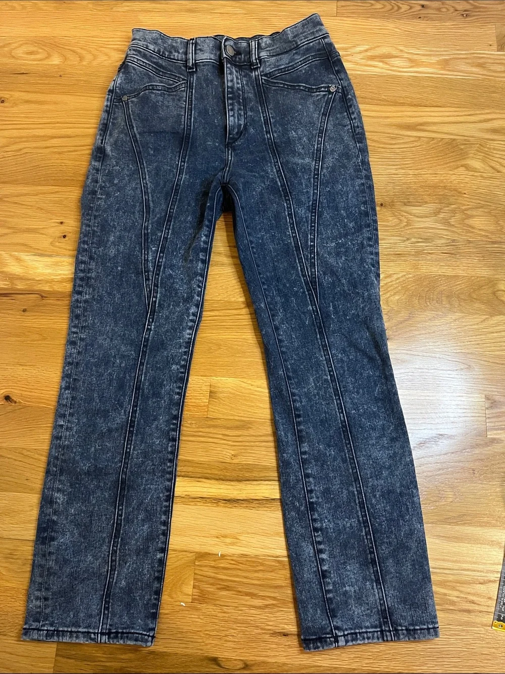 DL1961 Mara Ankle High Rise Instasculpt Straight Jeans | Size 27 | Premium Denim